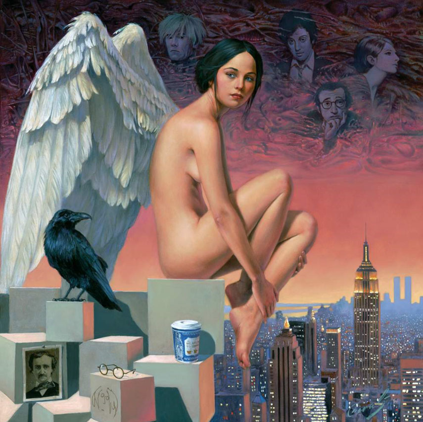 Angel of New York by Michael Cheval