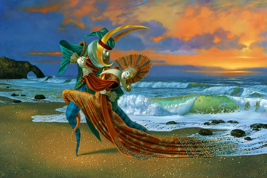 Sunset Tango II by Michael Cheval