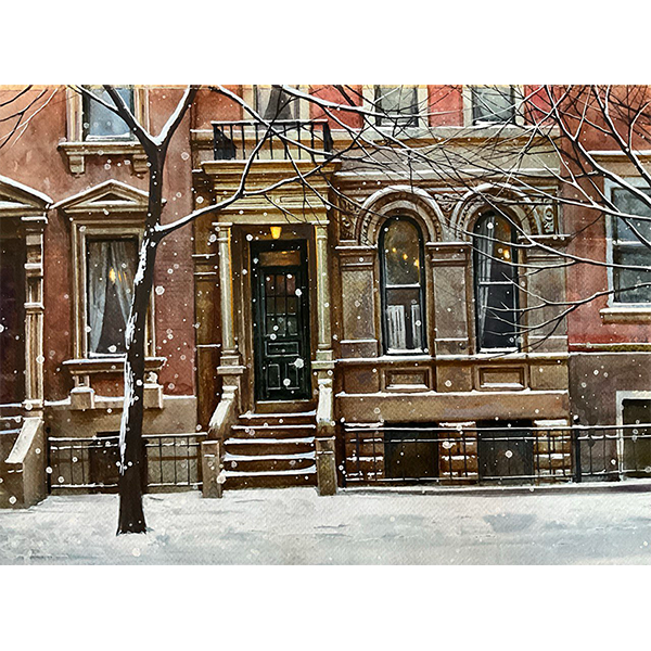 Winter Brownstones